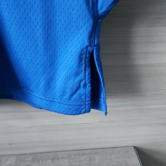 Nike Lab Top Womens L Collection Tee Hyper Cobalt Blue Crop Top V Neck Pullover - Picture 4 of 14